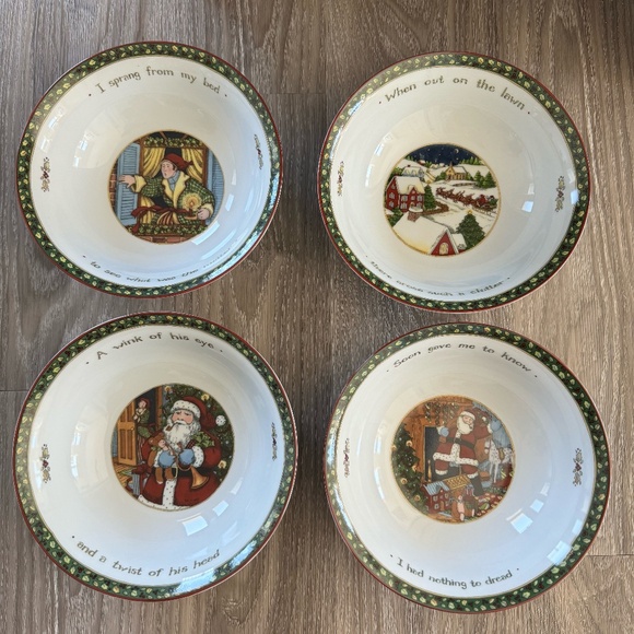 A Christmas Story Portmeirion Bowls Set - 4pc - Picture 1 of 6